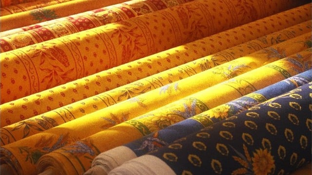 brightly colored fabrics from tarascon