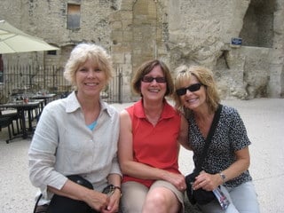 Making new friends on tour in Provence