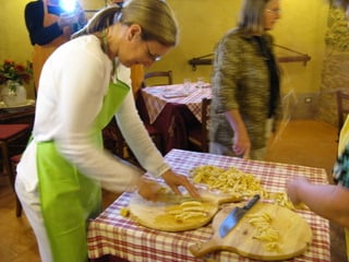 Pasta making class in Tuscany