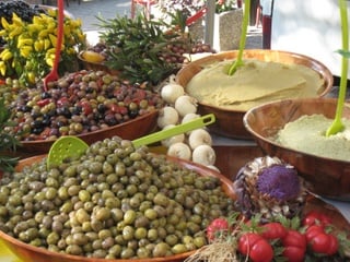 Market of dreams with beautiful fresh produce.