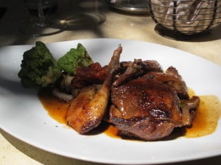 Divine dining - roasted pigeon