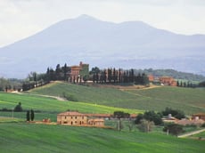 The sweeping hills of Tuscany
