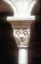 Detail of a column in a stunning Cistercian cloistre