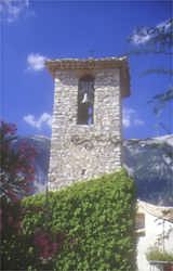 One of Provence's hidden treasures - a lovely small village bell tower in the shadow of Mt Ventoux - truffle territory 
